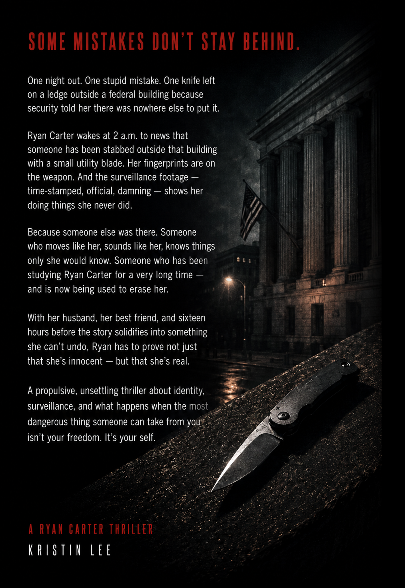 Evidence: What She Left Behind — back cover synopsis